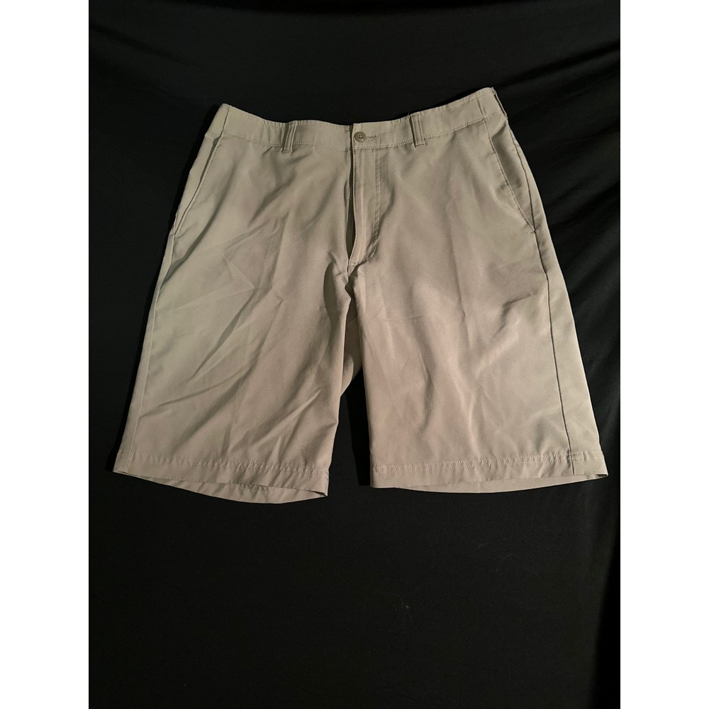 Ben‎ Hogan Golf Shorts Men's 32 | Tan Solid Performance Moisture Wicking Khaki